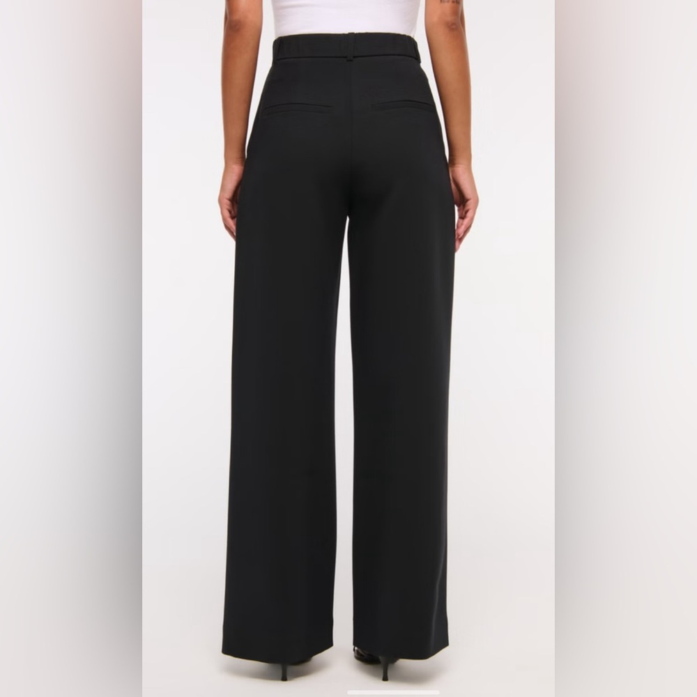 Abercrombie & Fitch Black Wide-Leg Pants